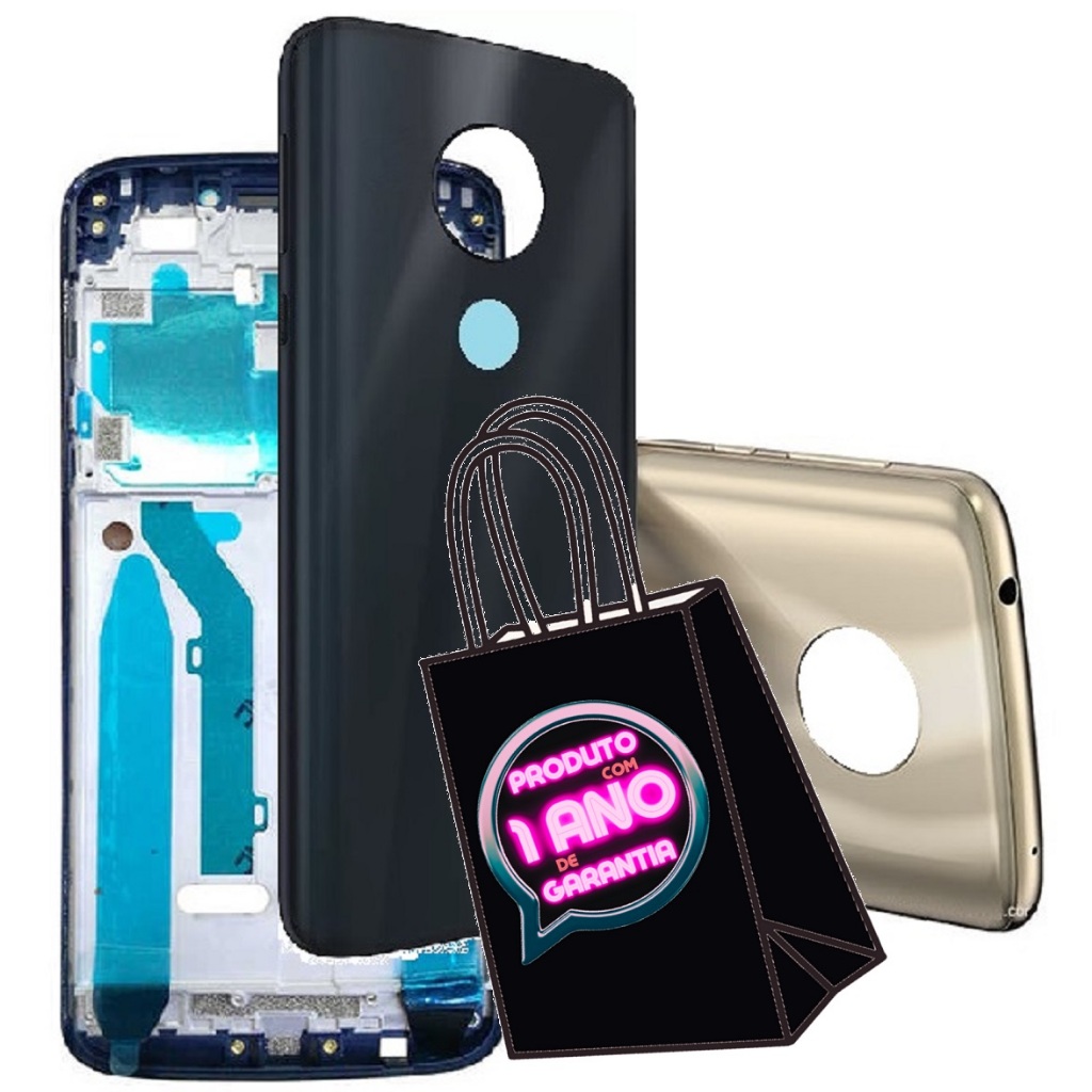 Carcaça Aro Chassis Compatível Com Moto G6 Play Xt1922 + Tampa Traseira + Envio Hoje!