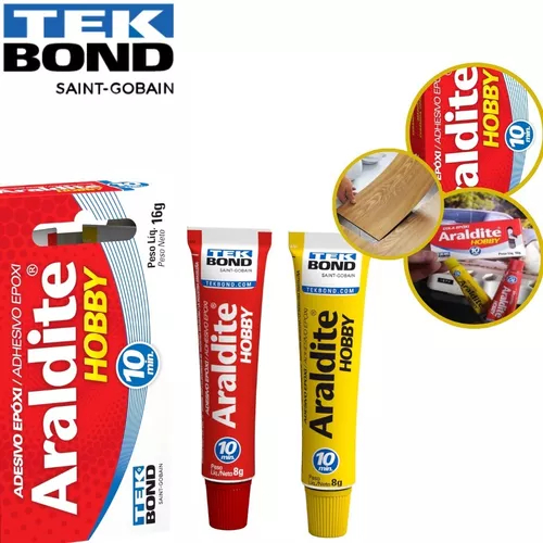 Araldite Hobby Cola Epóxi 10 Minutos 16 Gramas Tek Bond