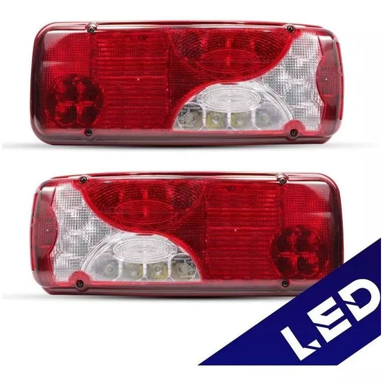 Par Lanterna LED Traseira Scania D/e 124 S4 S5 Botinha C/chicote