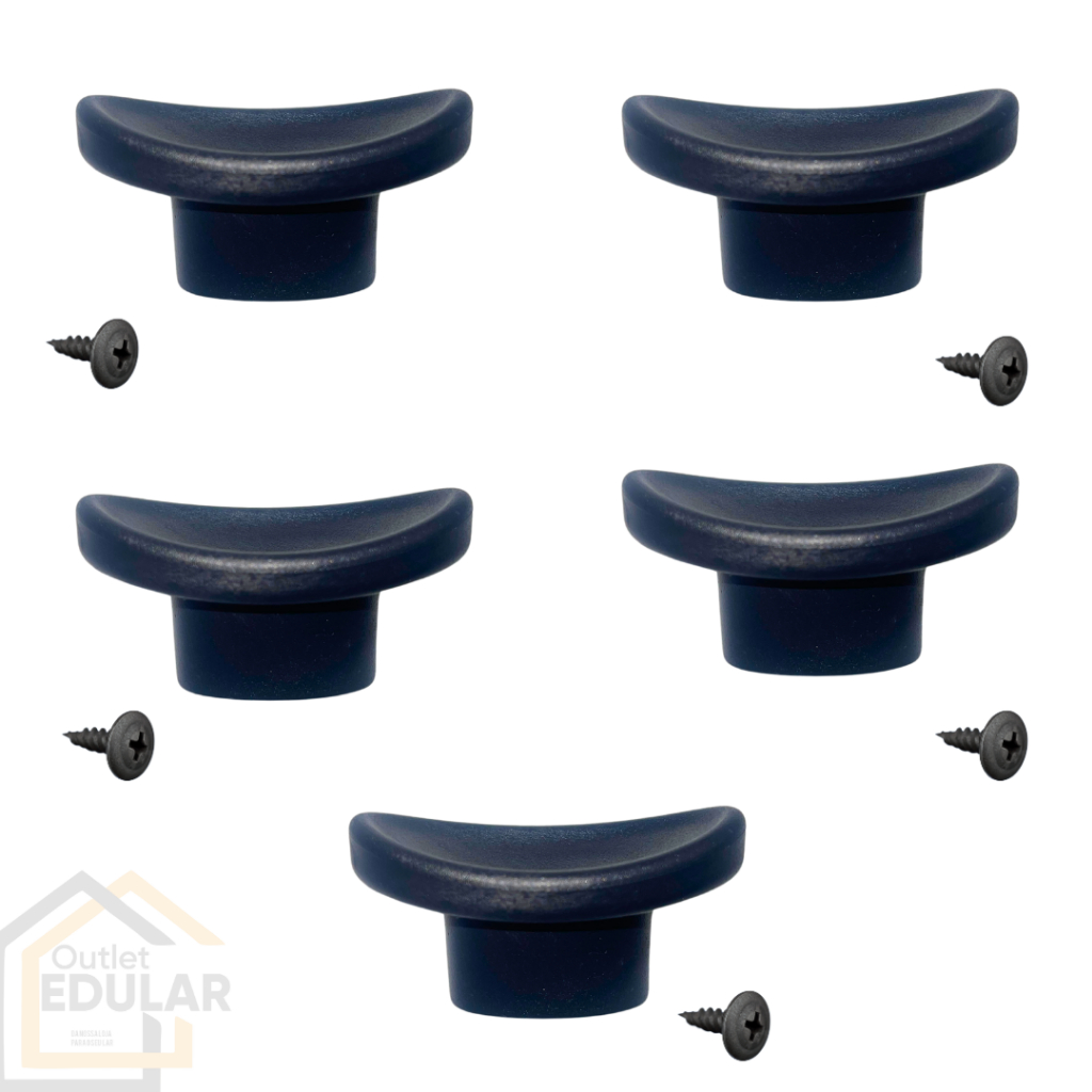 Kit jogo conjunto 5 peças Puxadores Pomel Pegador Para Tampas De Vidro Panela Frigideira Caçarola em Oferta na Shopee