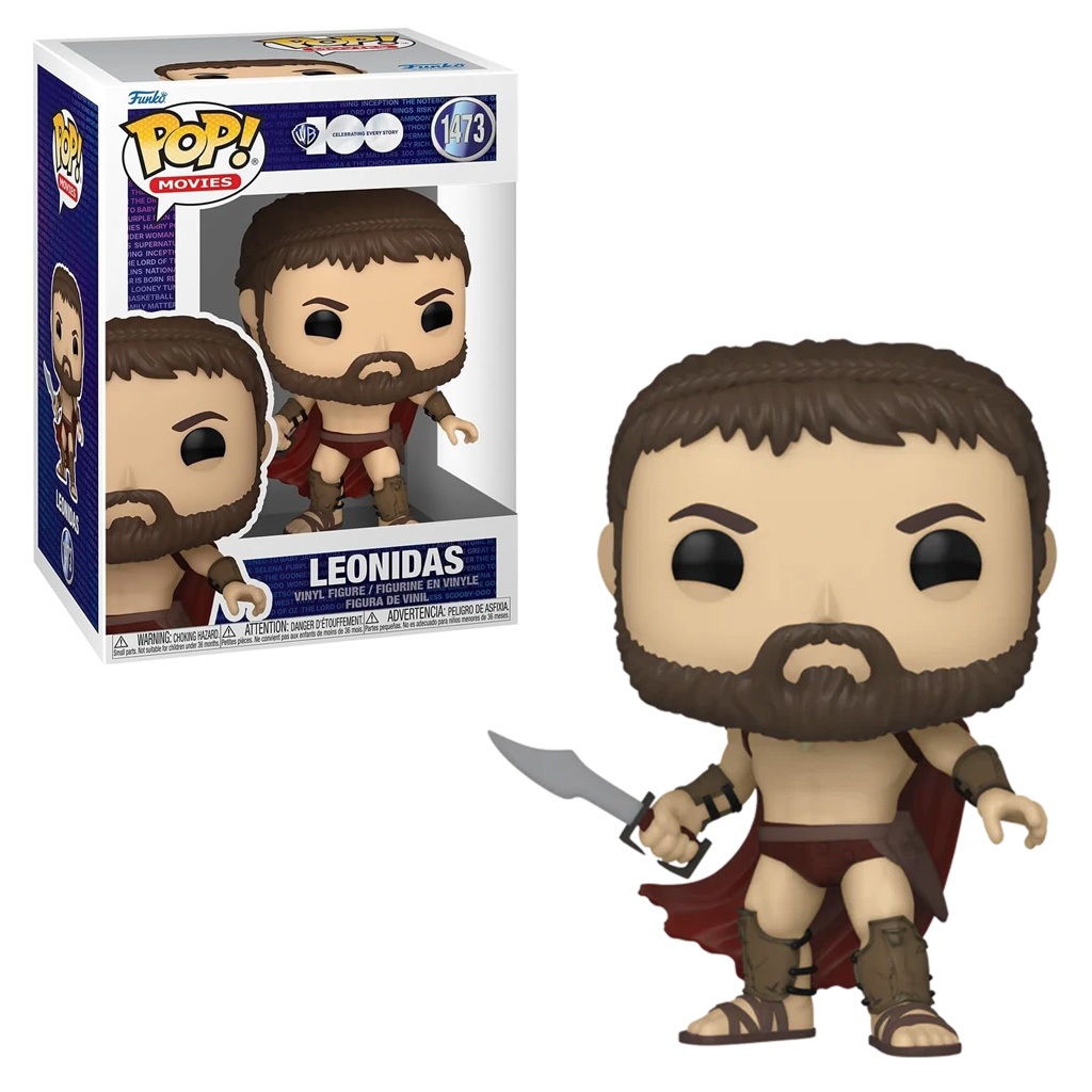 FUNKO POP MOVIES WARNER BROS 100TH 300 - LEONIDAS 1473 NOVO ORIGINAL em Oferta na Shopee