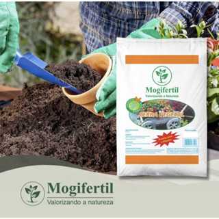 Terra Vegetal Mogifertil Adubada Orgânica Planta/vaso/jardim
