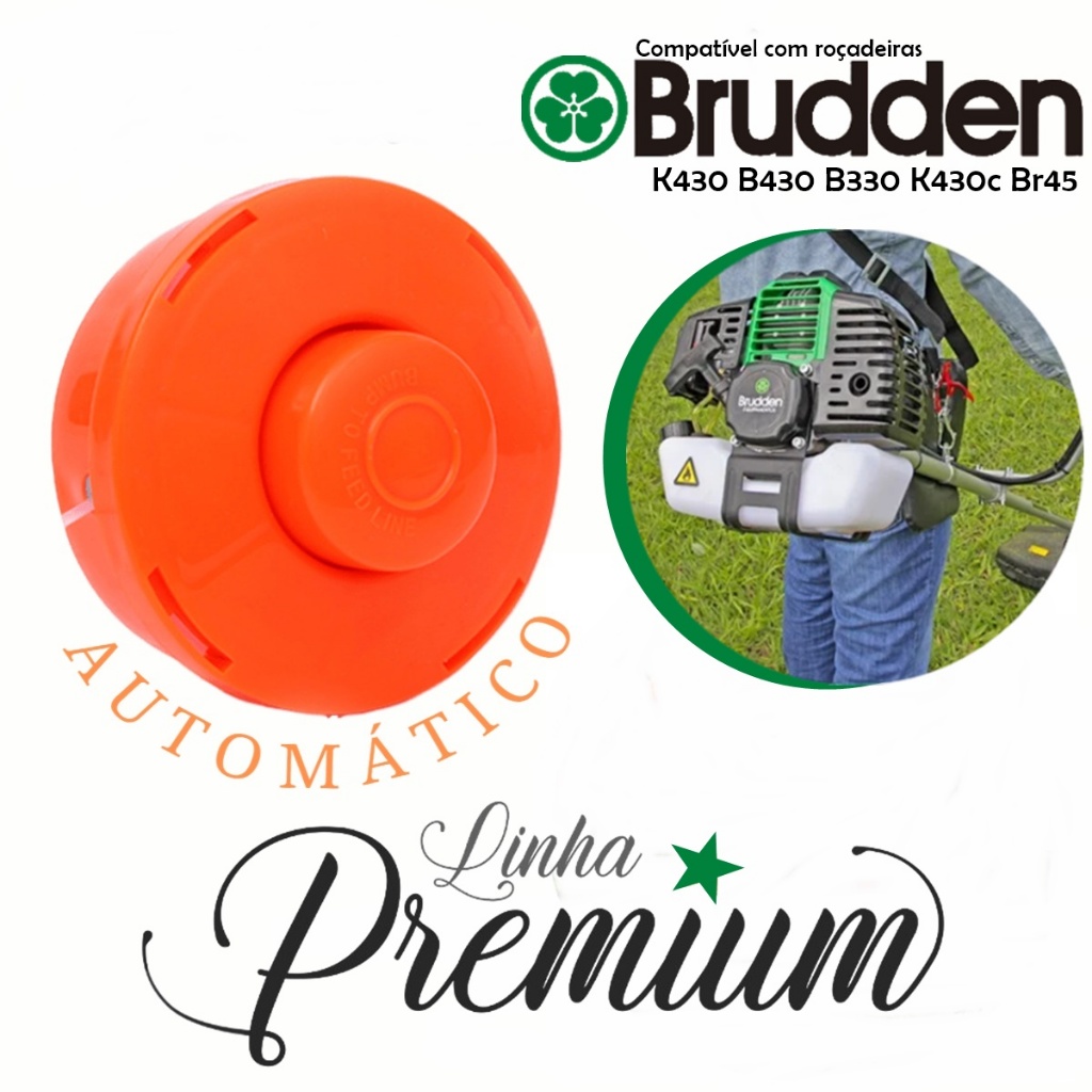 Carretel Com Fio De Nylon Para Roçadeira Brudden K430 B430 B330 K430c Br45