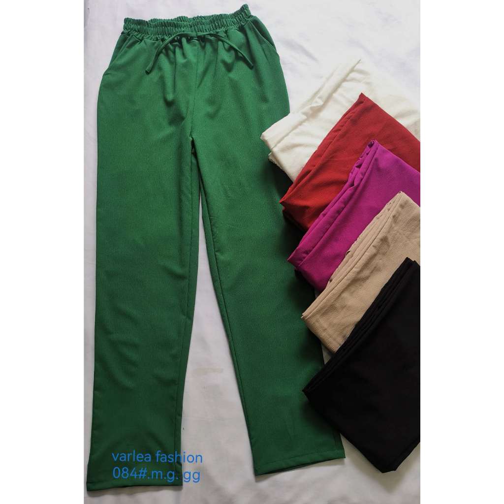 calca feminina de malha basico em Oferta na Shopee