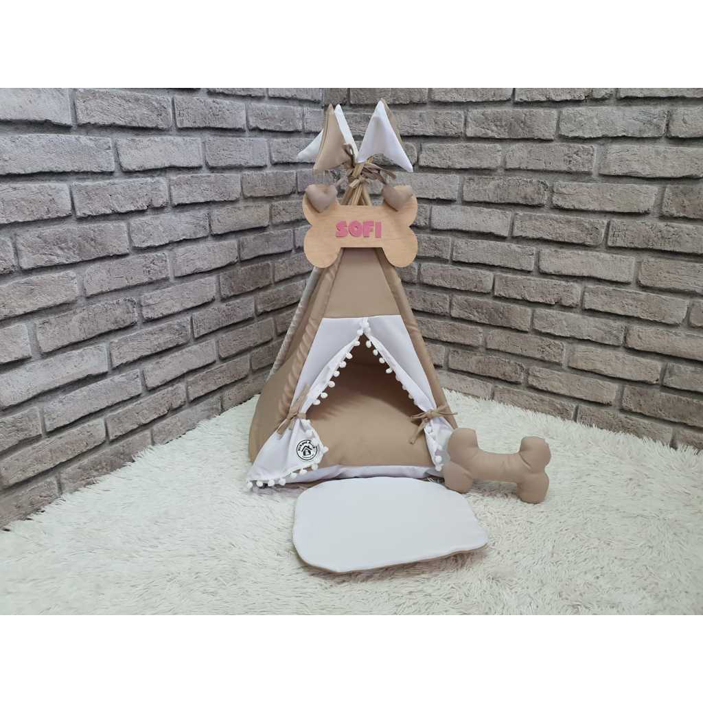 Cabana Placa Personalizada Pet Casinha Cachorro Gato Cama Toca Tapetinho mini Almofadinha