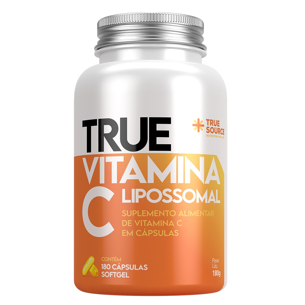 True Vitamina C Lipossomal 180 Cápsulas - True Source