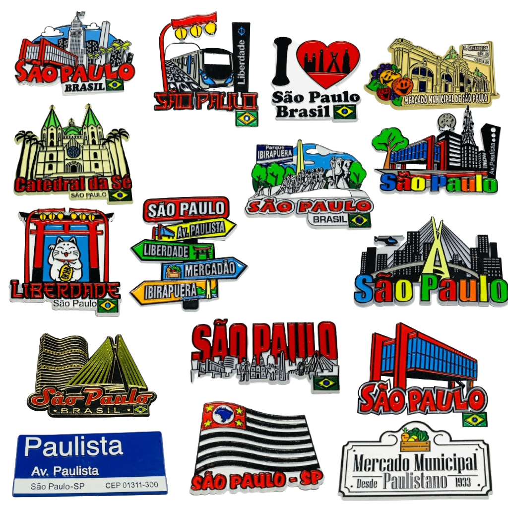 Ímãs de Geladeira Emborrachados São Paulo