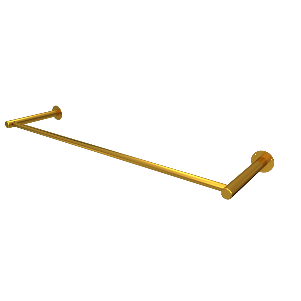 Arara de Roupas Reta modelo Loja 1.00m Dourada em Oferta na Shopee