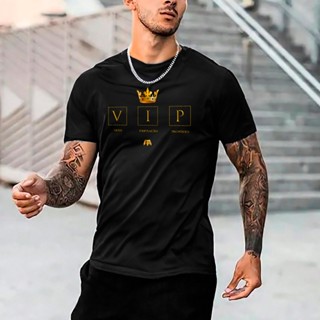 Camiseta Vip Homem Coroa T-shirt 100% Algodão Premium