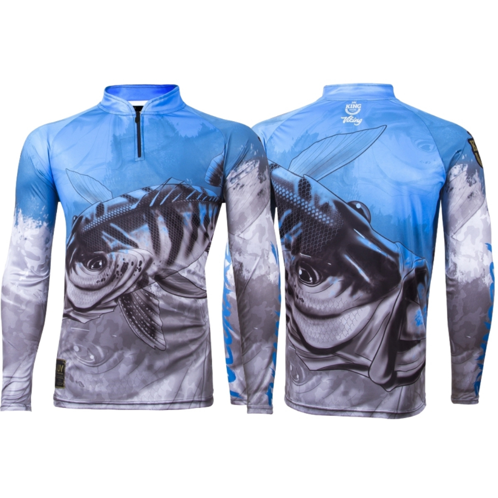 Camisa Camiseta Blusa Pesca King Brasil Proteção Filtro Solar Regulagem Térmico Tecido Confortável Seca Rápido