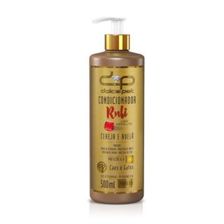Condicionador Rubi Liso Absoluto Cereja E Avelã Dolce Pet - 500 ml Cães e Gatos