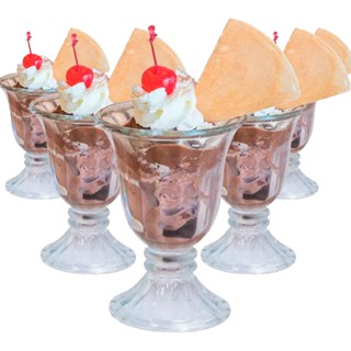 Jogo De Taças De Vidro 200ml Sobremesa - Sorvete kit C/6 Peças Dolce Home