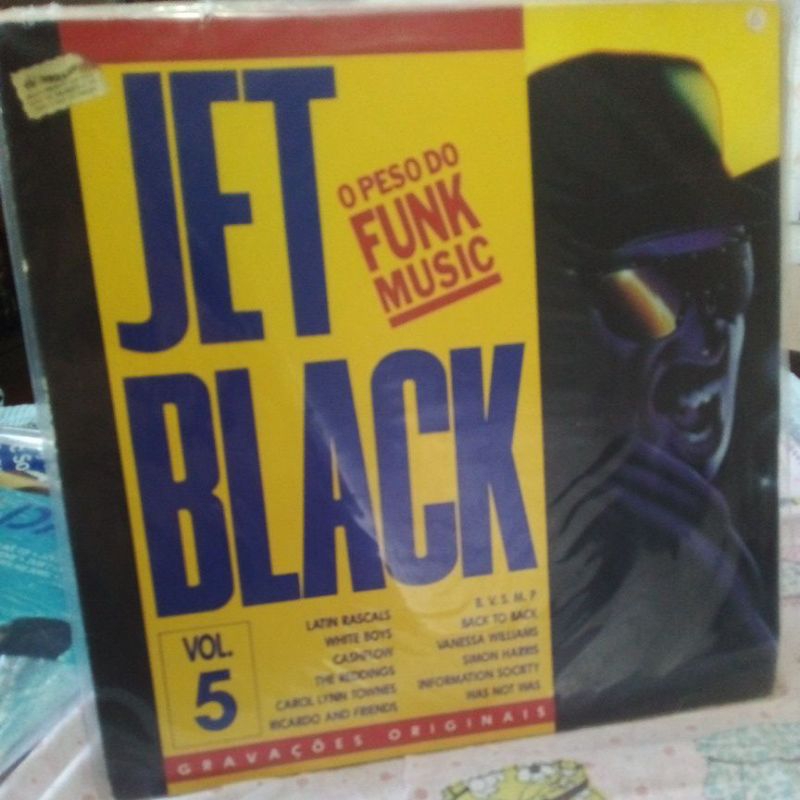 Disco Vinil jet black o peso do funk music