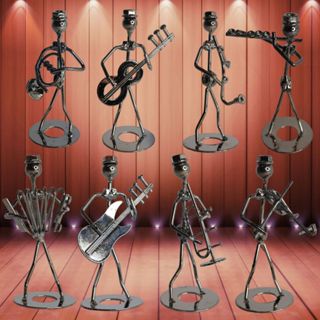 Enfeite Músico de Metal Decorativo Instrumentos Musicais Violao Guitarra Violino Saxofone Trompete Flauta Trompa Arcodeo em Oferta na Shopee