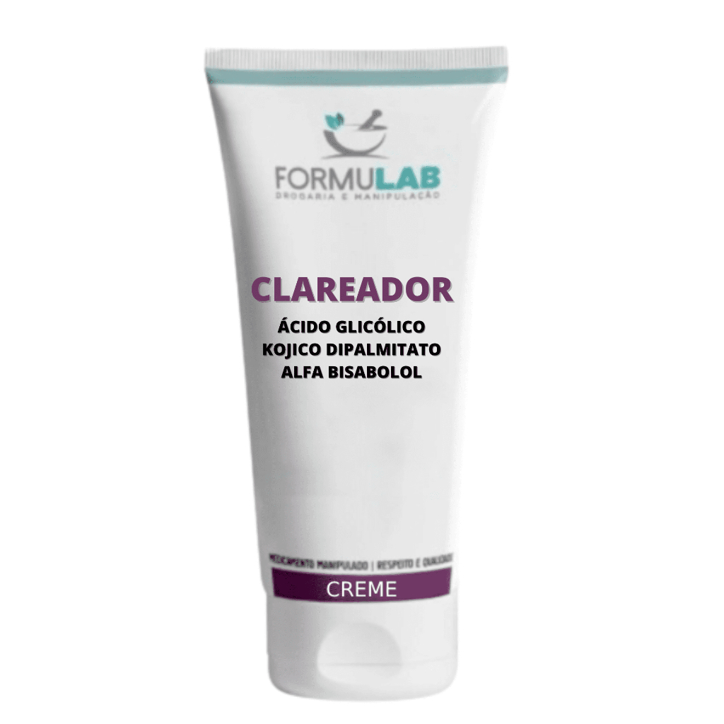 Ácido Glicólico 8% Kojico Dipalmitato 4% Alfa Bisabolol 0,1% Creme 30 gramas