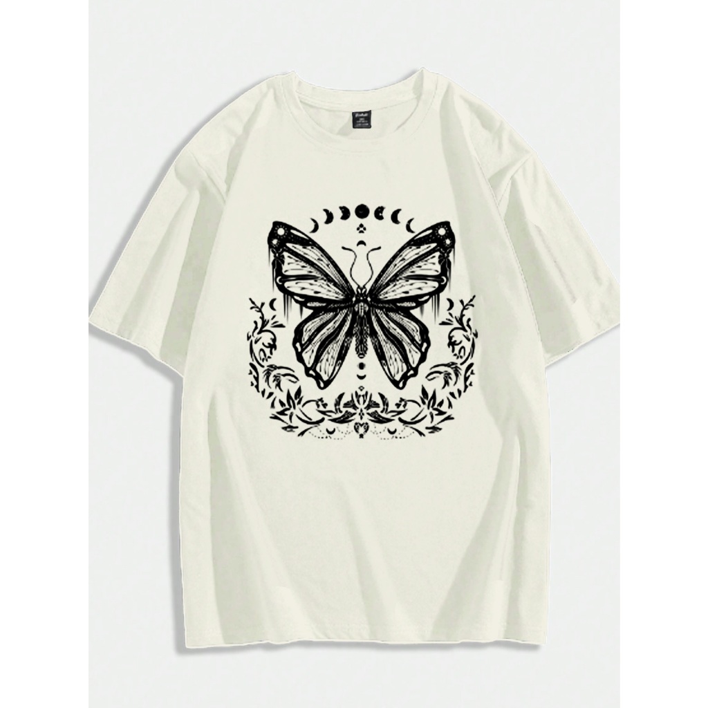 Camiseta Oversized Moda Gringa Life Style Plus Size Larga Confortável Swag 3/4 Blusa Estampada Dese