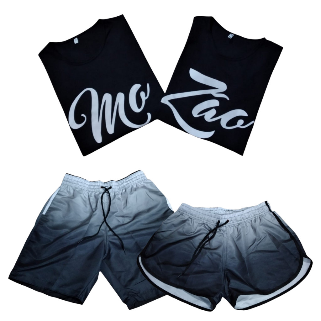 Conjunto Camisa Mozão Camisetas Casais + Kit Shorts Casal Lançamento