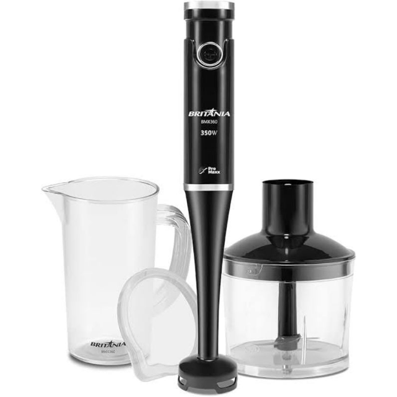 Mixer Bmx360 2 Em 1 350w Com Lâminas Pro Maxx Preto Britânia 220V