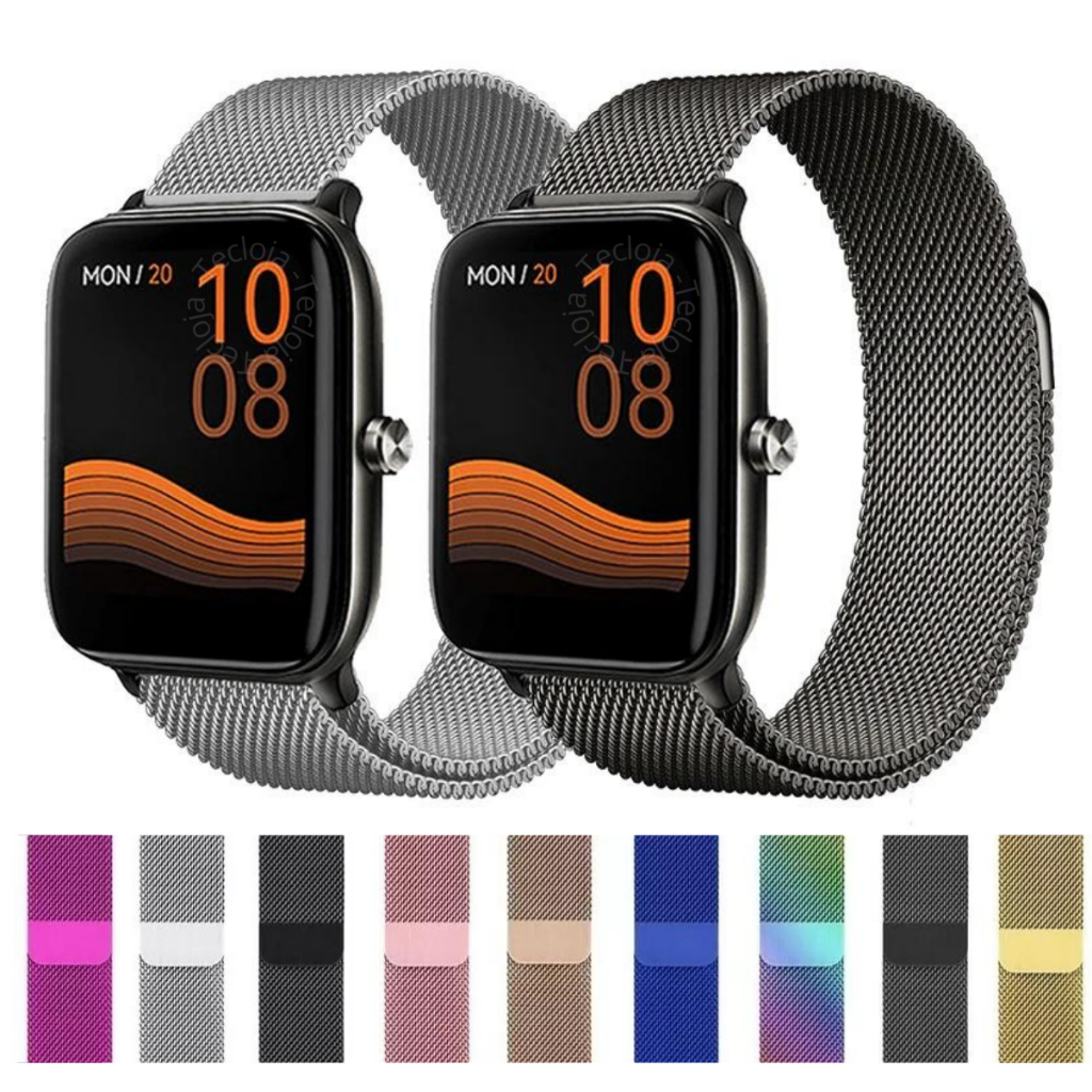 Pulseira Para Haylou GST Pulseira Milanese Para Haylou gst ls09b Pulseira Em Aço Para Smartwatch GST Lite