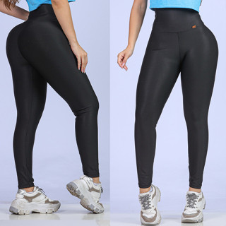 calça Legging para academia e passeio leg modeladora afina cintura empina bumbum zero transparência musculação moda feminina mulher crossfit
