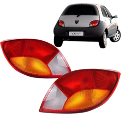 Par Lanterna Traseira Ford Ka 1997 1998 1999 2000 2001 Tricolor Acrilica