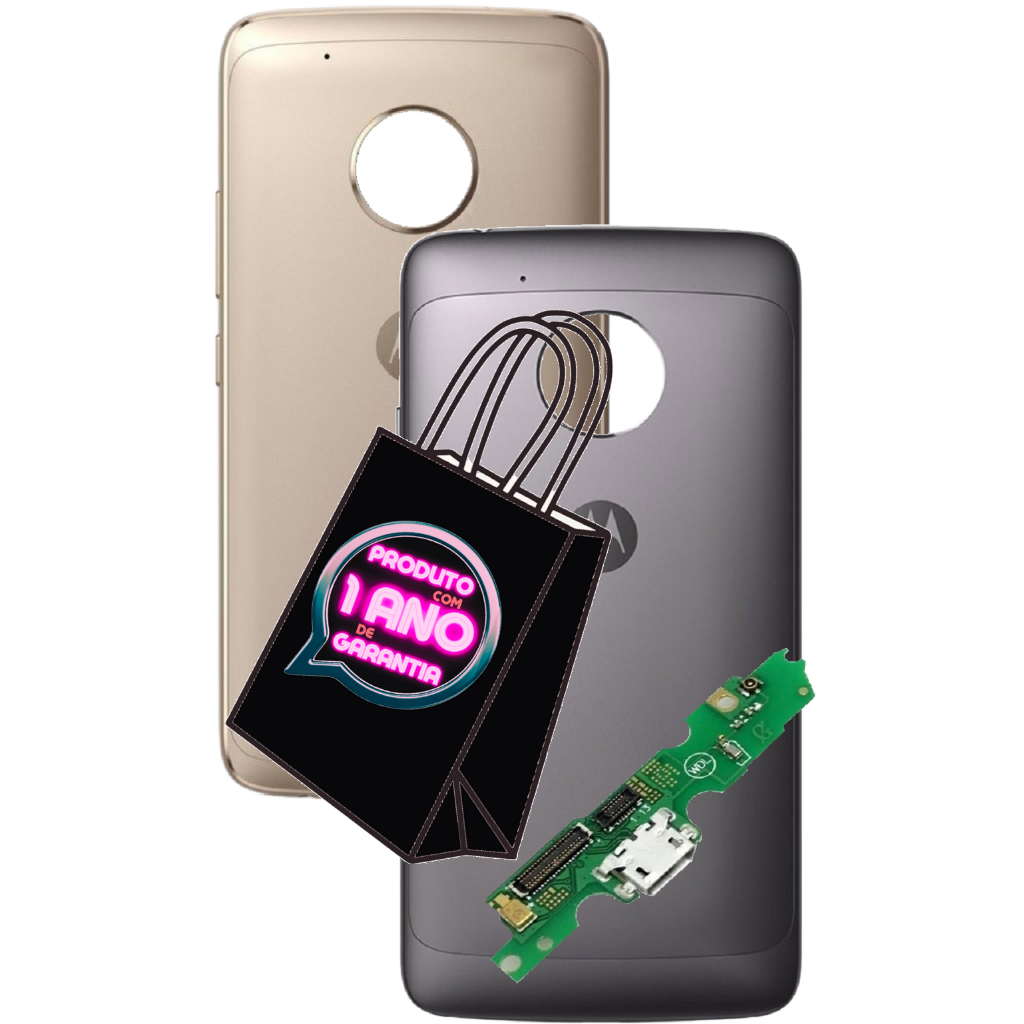 Tampa Traseira Fundo Compatível Com Moto G5 Xt1672 + De Metal + Placa de Carga Rápida!