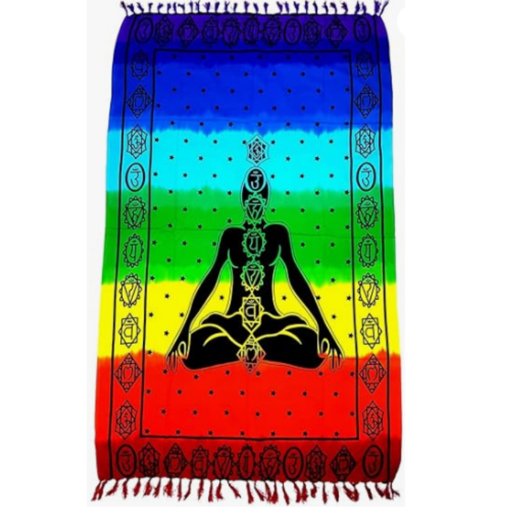 Canga de Praia Poliéster Mandala Olho Grego , Chacra Colorido , Elefante Árvore da Vida , Mandala em Oferta na Shopee