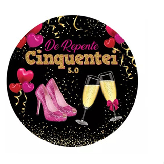 40 Adesivos Cinquentei 5.0 50 Anos Dourado 3cm em Oferta na Shopee