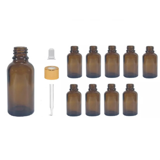 Kit C/ 10 Conta Gotas  Tampa Dourada Tetina Branca Canula Ponta Fina em Oferta na Shopee