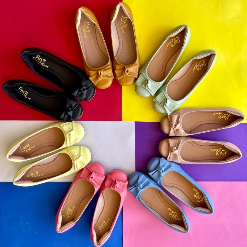 Sapatilha Feminino Bico Quadrado Laço Maitê Love Shoes 34 Ao 40 em Oferta na Shopee