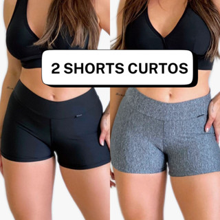 Kit 2 Short femininos Fitness Zero Transparência
