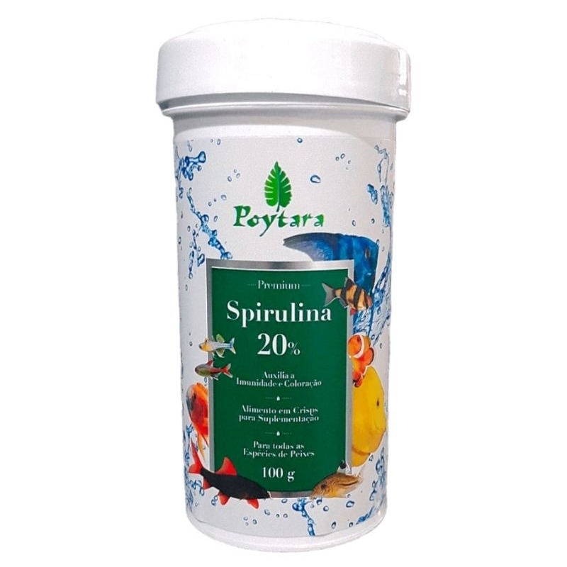 Ração Poytara Spirulina 100gr