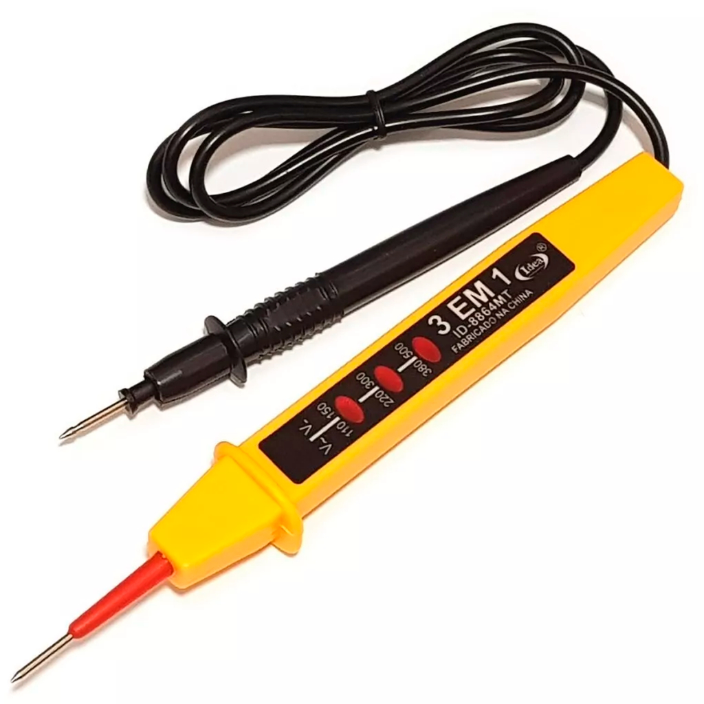 Voltímetro 3 em 1 Teste Energia Tomadas Elétrica 110/220/277/500V 60Hz em Oferta na Shopee