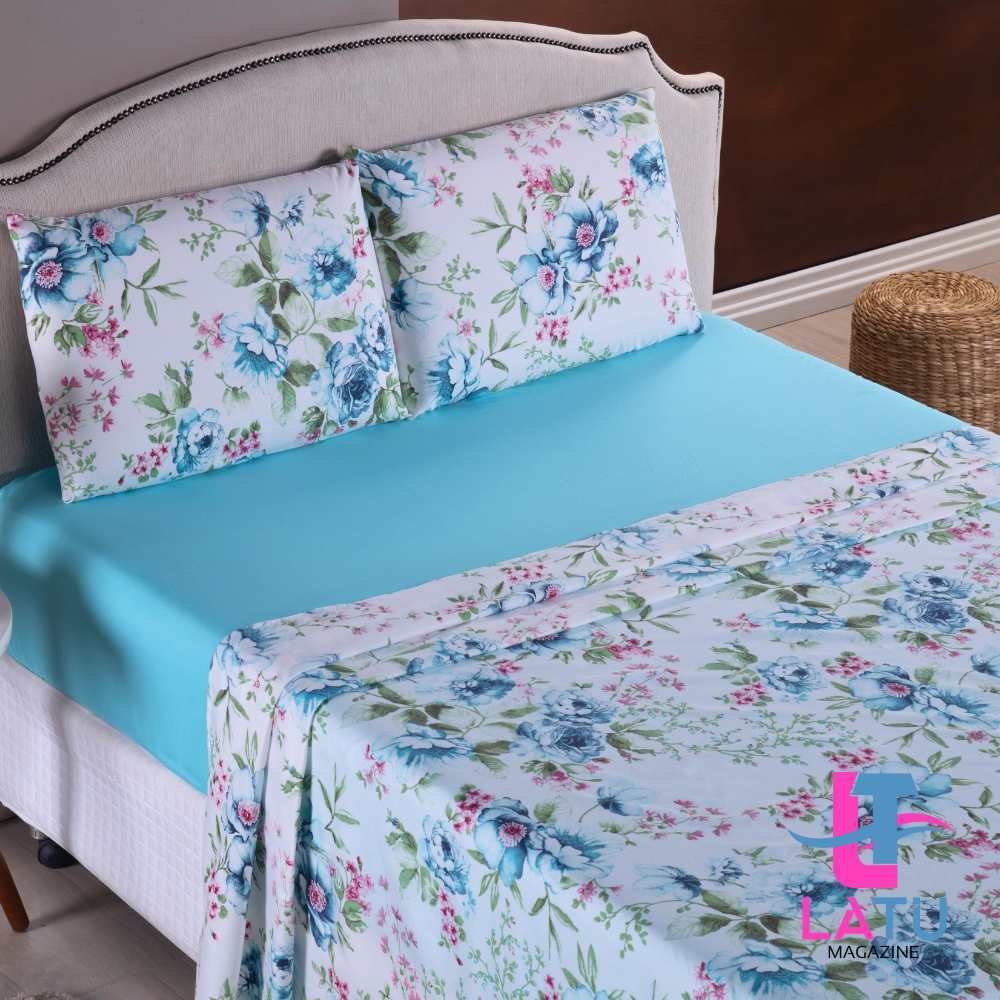 Jogo de Lençol Queen 4 Peças Estampado - 170 Fios - Com Elástico - Estampas Sortidas em Oferta na Shopee