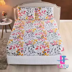 Jogo de Lençol Queen Estampado 3 Peças - 170 fios - Com Elástico - Estampas Sortidas