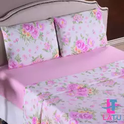 Jogo de Lençol Casal 4 Peças Estampado - 170 Fios - Com Elástico - Estampas Sortidas