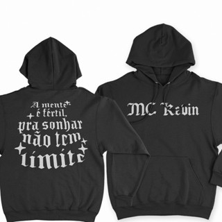 Moletom Canguru Mc Kevin Esquece Homenagem Blusa Unissex Capuz e Bolso Funk A Mente é Fértil