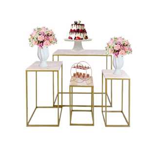 Mesas Para Decoração de Festas Cubo Desmontavel Pintura Eletrostatica (4 Peças) Decoração de Aniversário Pegue e Monte