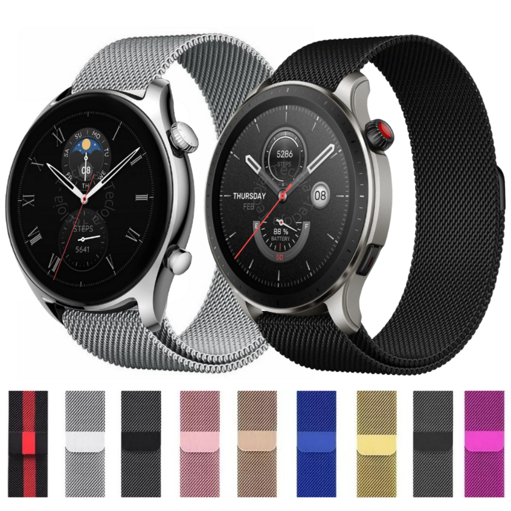 Pulseira Metal Para Amazfit GTR 4 / Pulseira Para Amazfit GTR A2166 / Pulseira Milanese Para Amazfit GTR 4