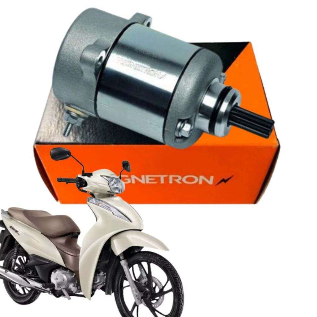 Motor Partida Arranque Honda Biz 125 2011 a 2025 Original Magnetron
