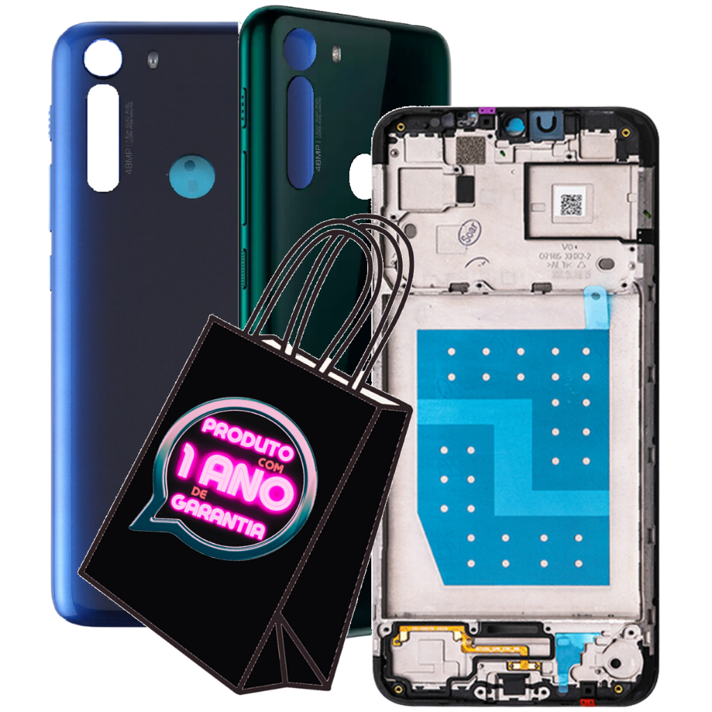 Tampa Traseira Fundo Compatível Moto One Fusion XT2073 + Com Aro Chassis + Envio Hoje!