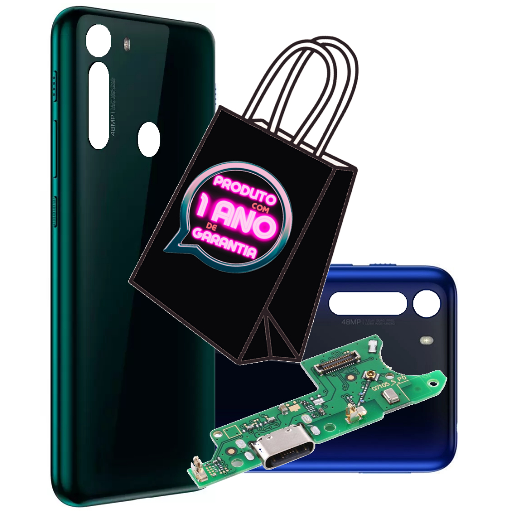 Tampa Traseira Fundo Compatível Com Moto One Fusion Xt2073 + Conector de Carga Turbo!