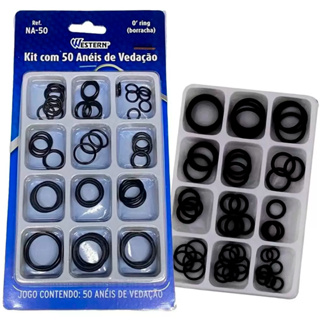 Kit Jogo De Anéis De Borracha O'ring Para Vedação Com 50 Peças - Western em Oferta na Shopee