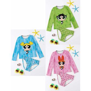 Kit Uv Infantil Menina - Biquíni Camisa Com Proteção Solar menina podereosas