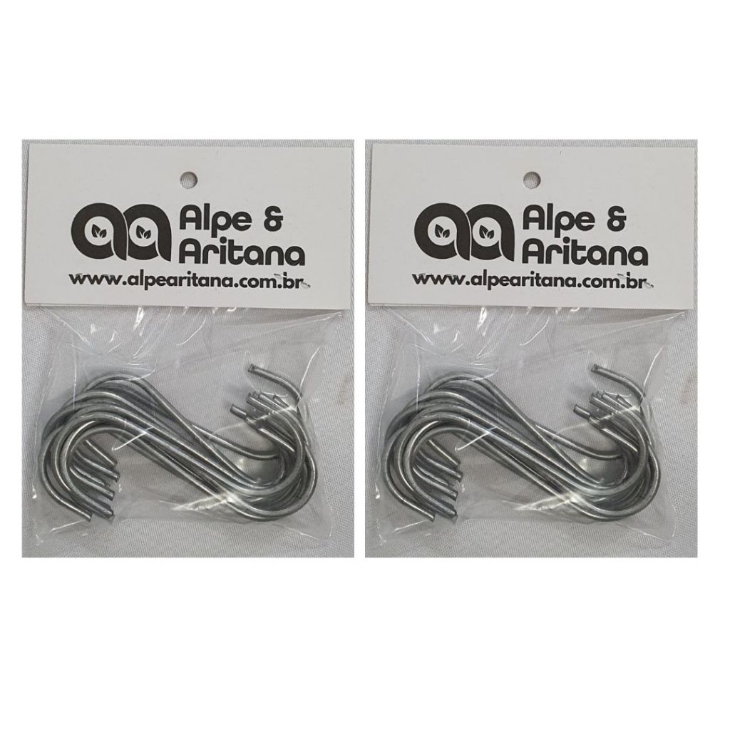 Kit 20 Ganchos Multiuso De Fixação Para Vasos de Parede E Jardim Vertical