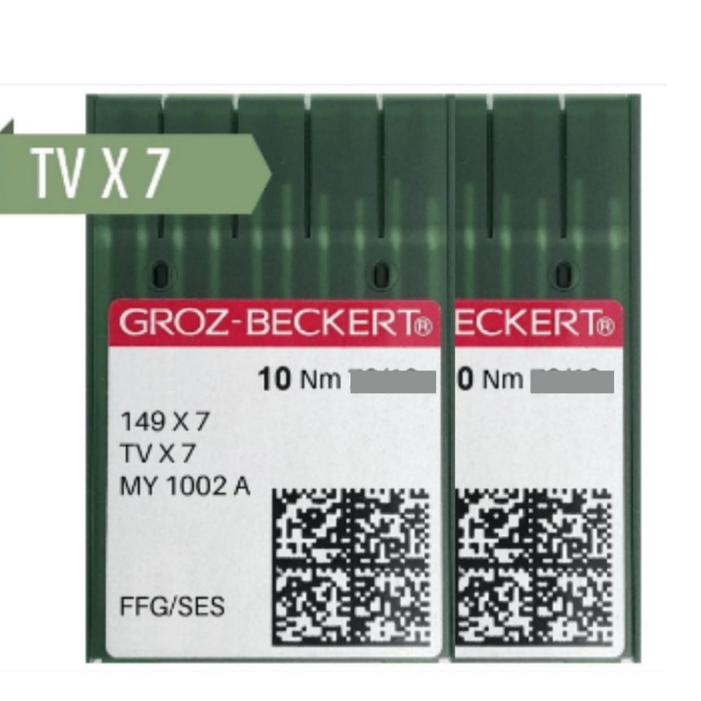 Agulha Industrial Fechadeira de Braço TVX7 Groz Beckert CAIXA COM 10 UNIDADES