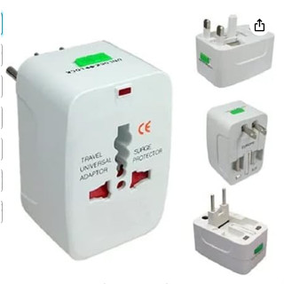 kit 4/2/1 Adaptador Tomada Lehmox - LEY-202 Universal Padrão 150 Países Bivolt