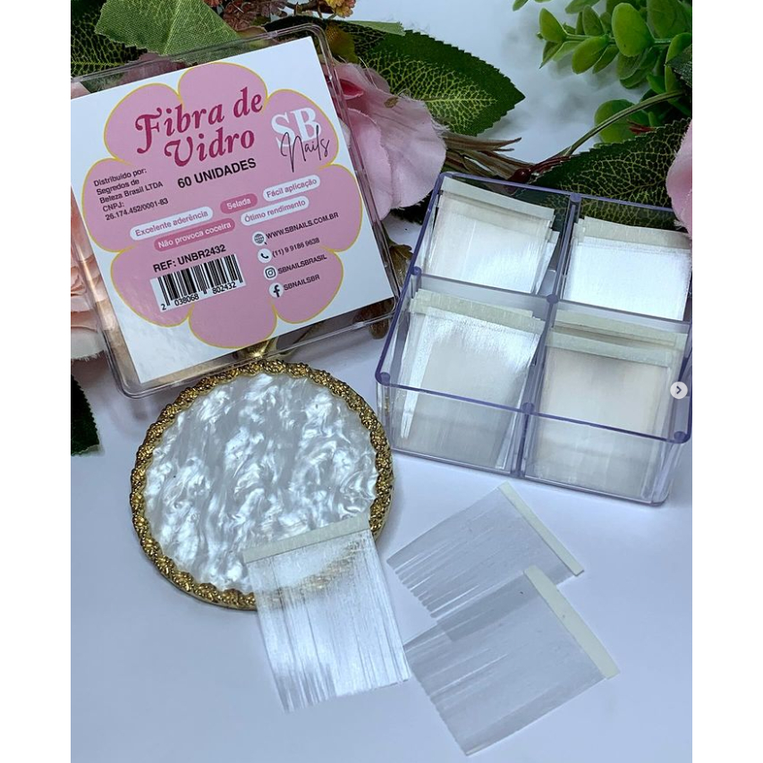 Fibra De Vidro Aberta SB Nails Macia 60 unidades.