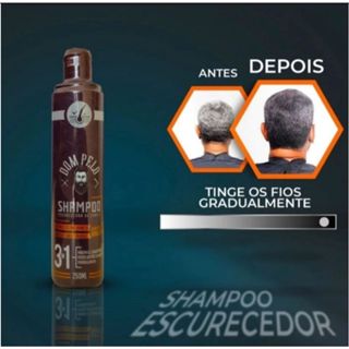 Shampoo Escurecedor De Cabelos Brancos Grisalhos Dom Pelo