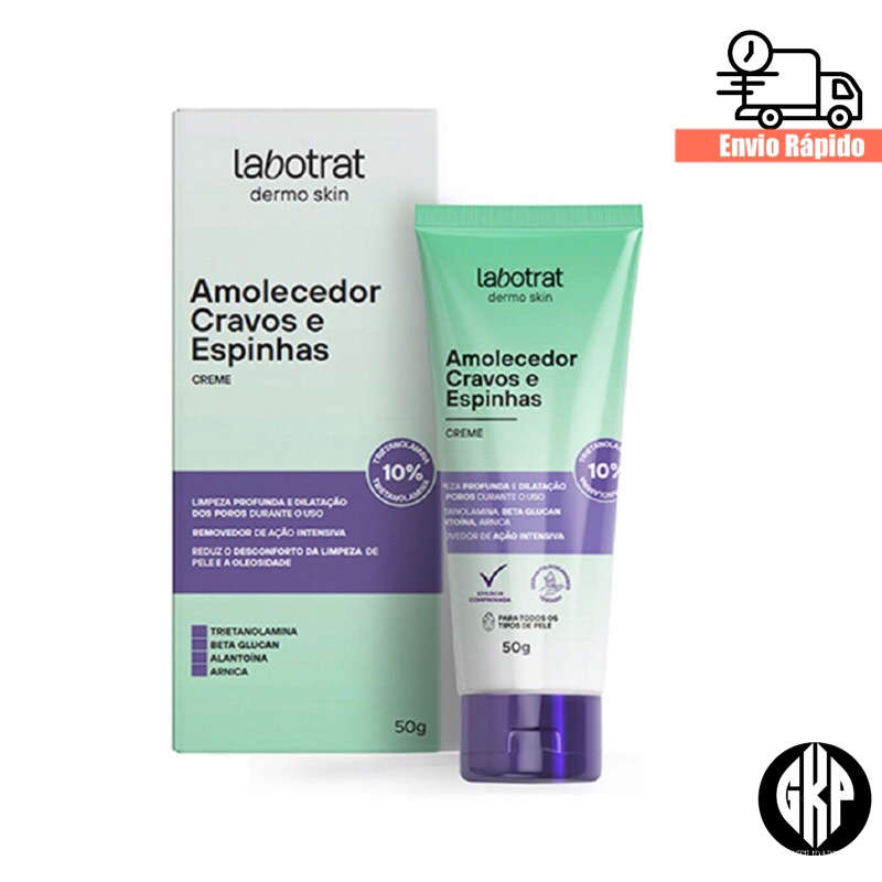 Amolecedor De Cravos E Espinhas Labotrat - 50g